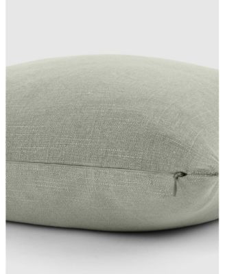 Stone Washed and Distressed Decorative Pillow, 20" x 20"