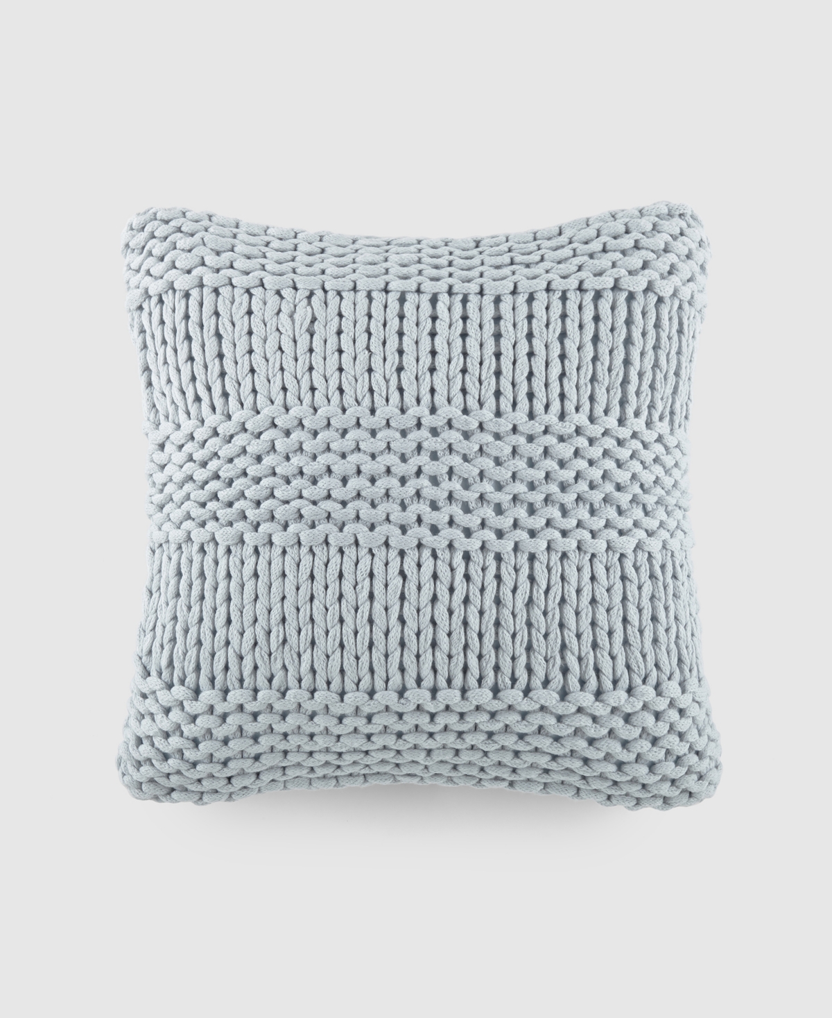 Ienjoy Home Cozy Chunky Knit Decorative Pillow, 20" X 20" In Light Blue
