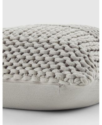 Cozy Chunky Knit Decorative Pillow, 20" x 20"