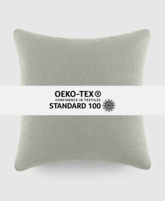 Stone Washed and Distressed Decorative Pillow, 20" x 20"