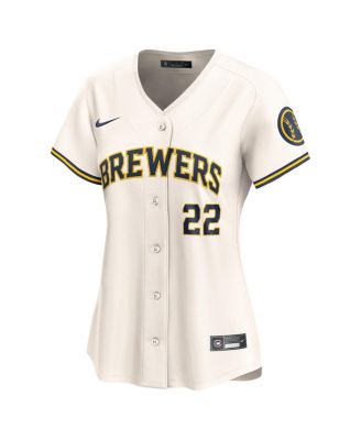 Women's Christian Yelich Cream Milwaukee Brewers Home Limited Player Jersey