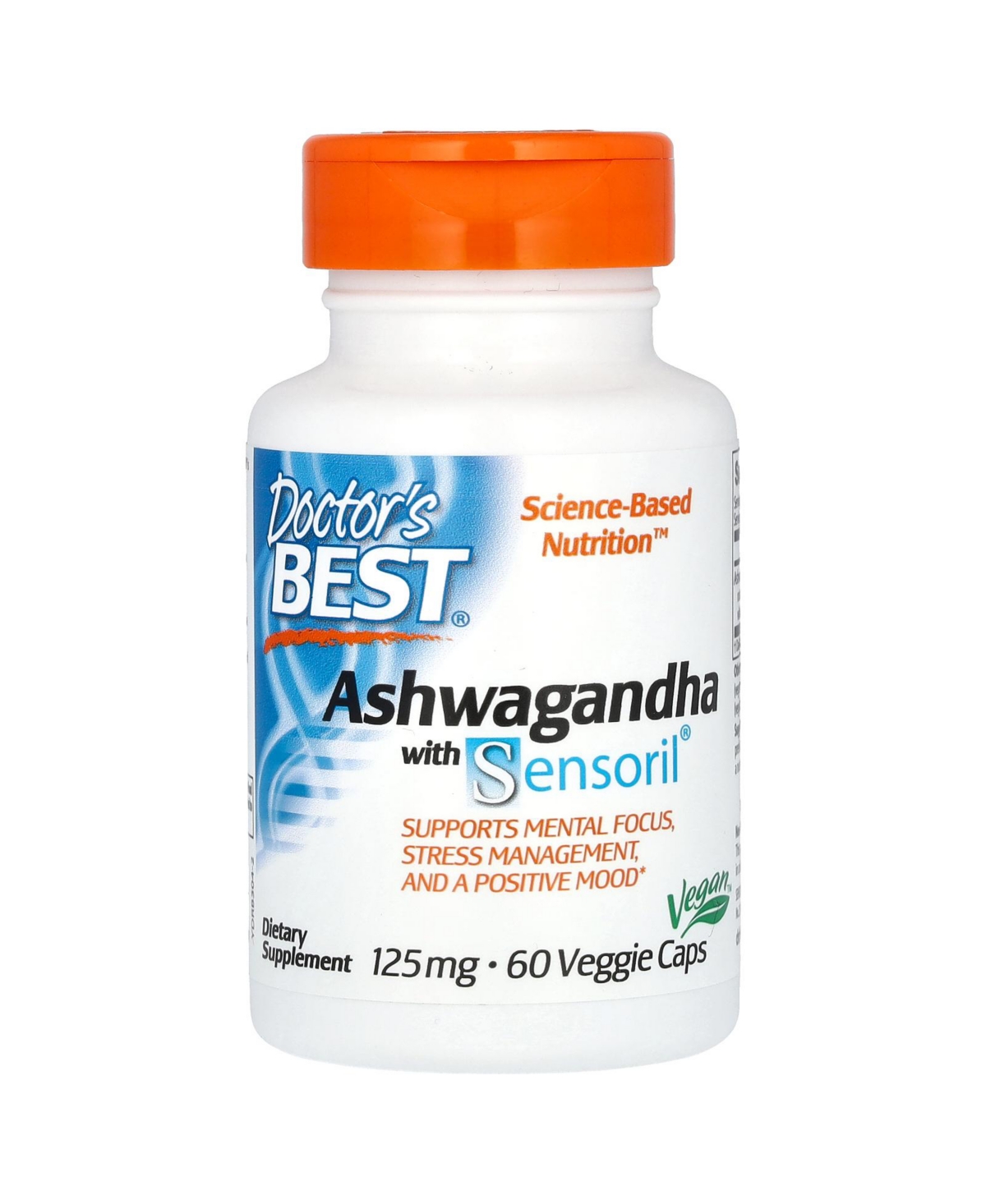 Ashwagandha with Sensoril 125 mg - 60 Veggie Caps - Assorted Pre-Pack