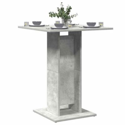Bistro Table Concrete grey Engineered Wood Medium Durable
