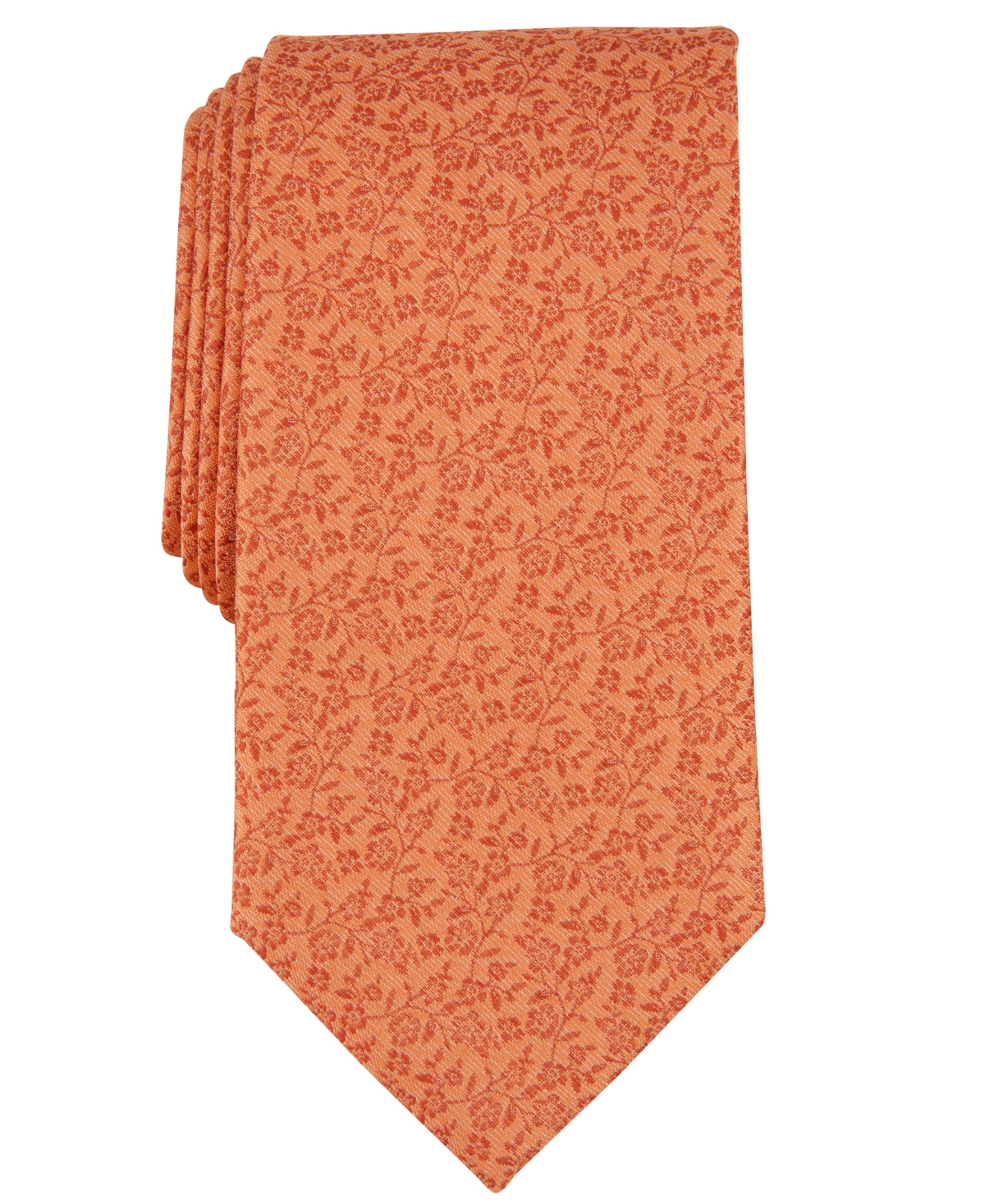 Michael Kors Men's Linley Floral Tie In Orange