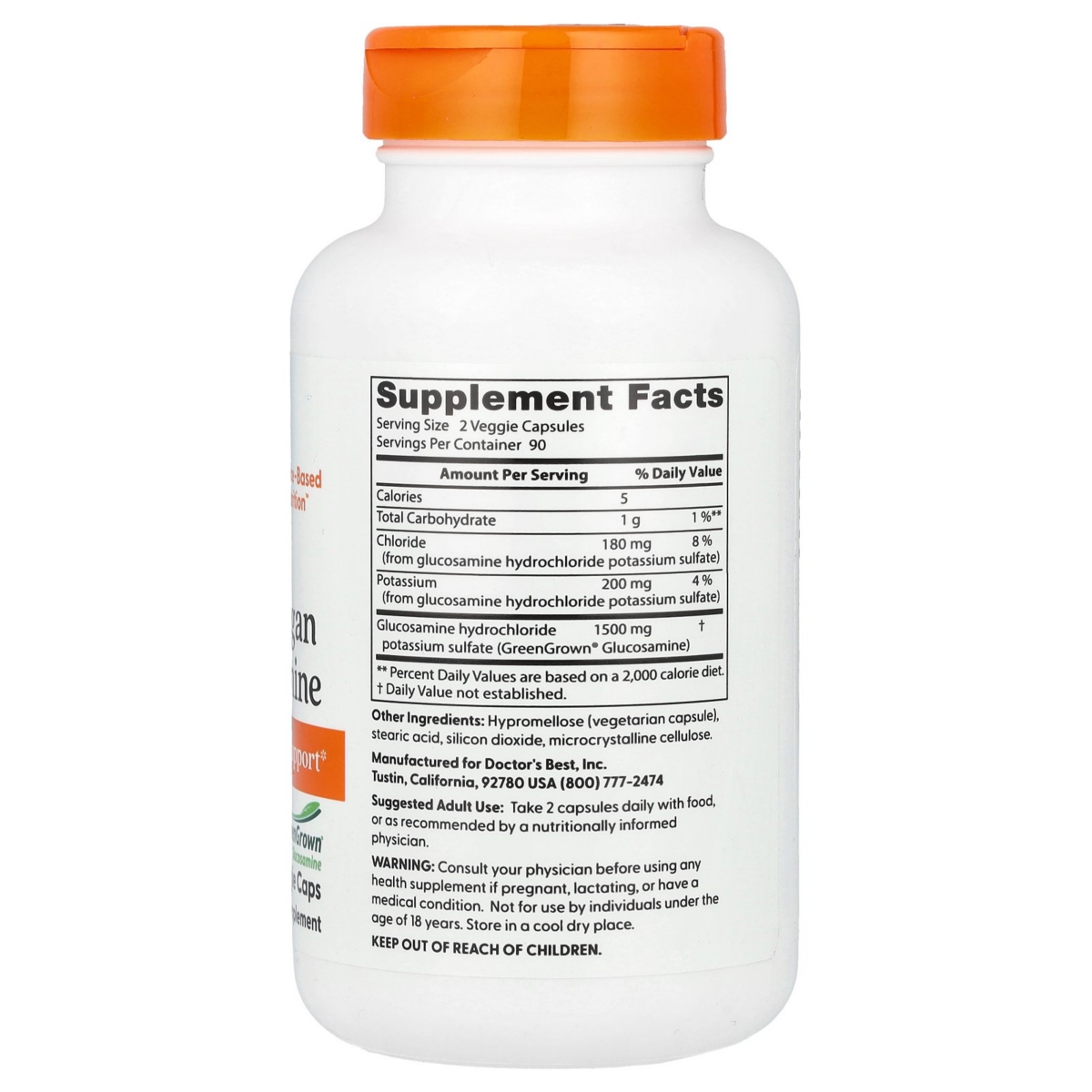 Doctor's Best Nutrition Glucosamine 1 500 mg Veggie Caps - (750 mg per Cap) - Assorted Pre-Pack