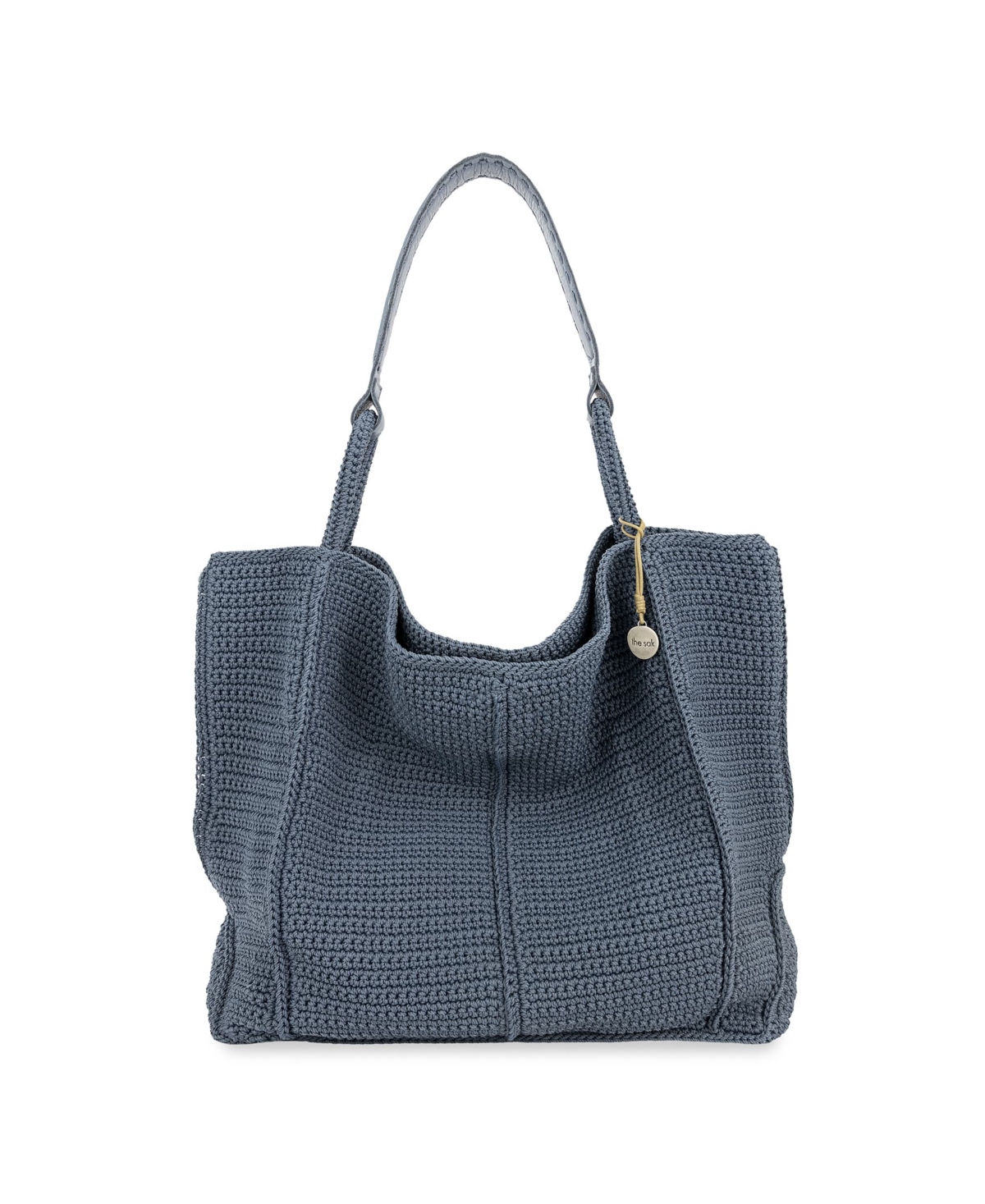 Los Feliz Crochet Tote - Black Stripe