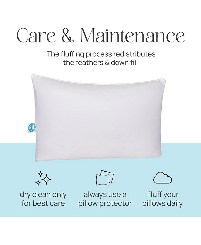 East Coast Bedding 15 Down, 85 Feather Bed Pillow King, Pack of 2