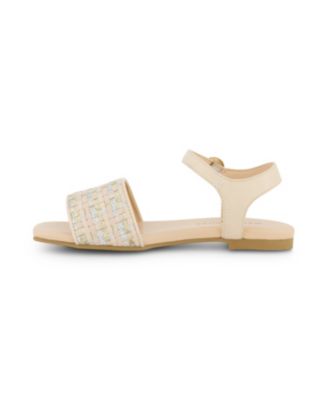 Little and Big Girls Hazel Woven Open Toe Sandals