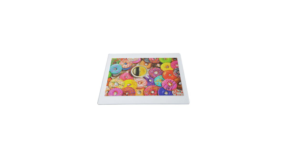 Clear Plastic Jigsaw Puzzle Board, Portable Puzzle Saver, Size 18" x 24" with rounded corners, up to 750 pieces, Gift Shop
