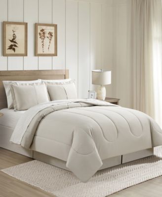 Neutral Damask 8-Pc. Comforter Set