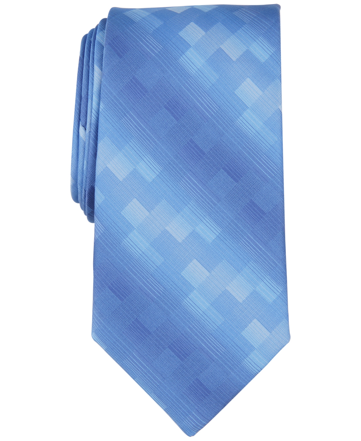 Shop Perry Ellis Men's Shaded Square Tie In Blue