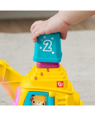 Count and Stack Crane Baby and Toddler Learning Toy with Blocks, Lights and Sounds