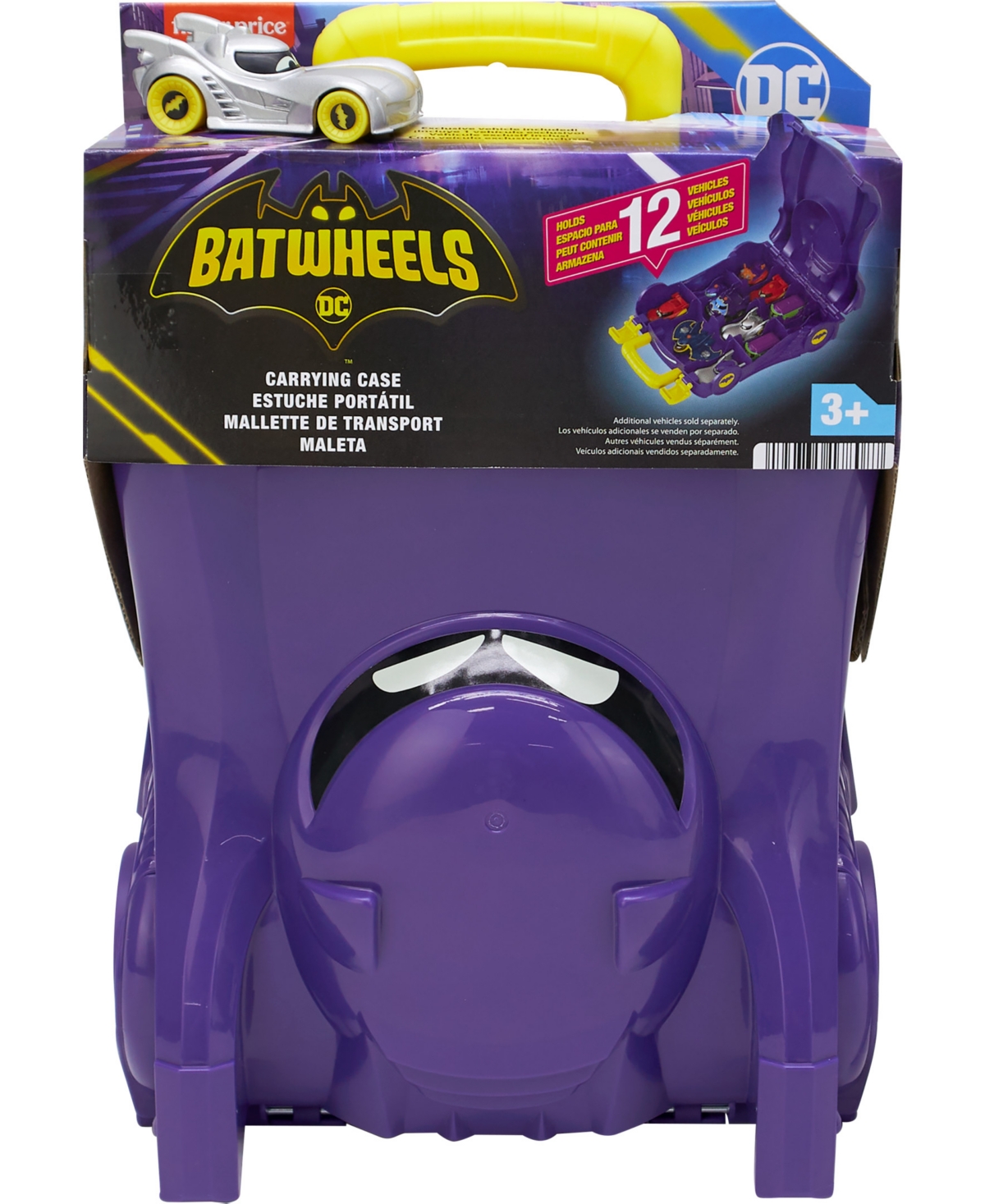 BatWheels Dc Bam the Batmobile Carrying Case with 1:55 Scale Toy Car - Multi-Color