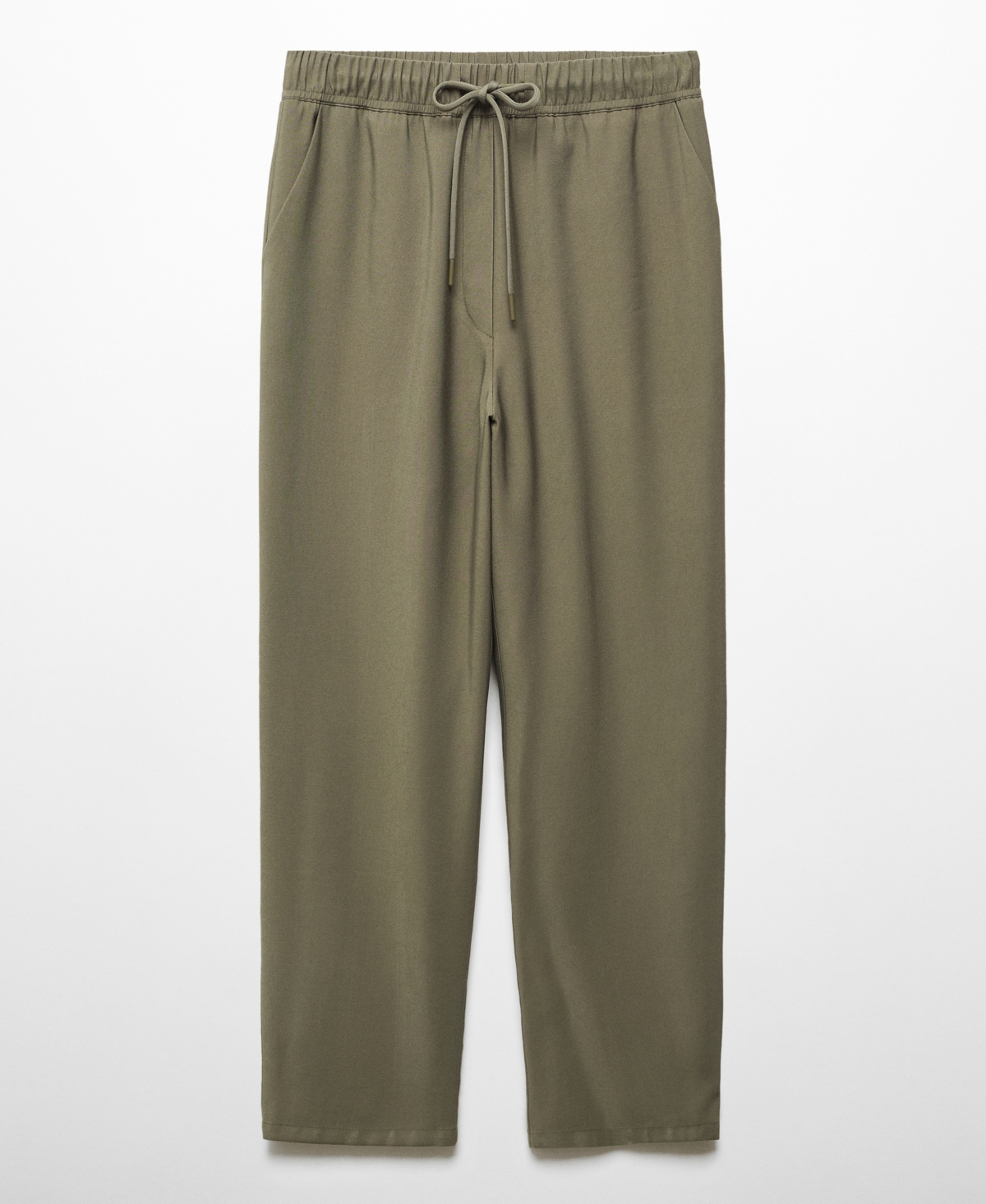 Mango Women's Flowy Bow Detail Straight-Fit Pants
