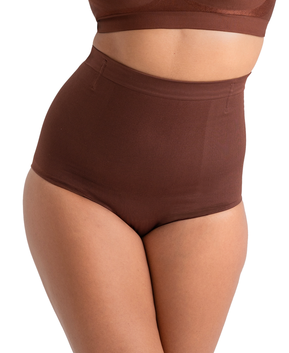 Women's High Waisted Shaper Panty 54008 - Chocolate
