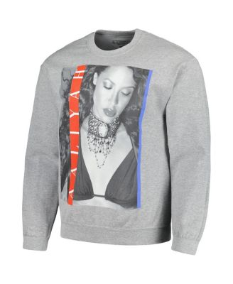 Men's and Women's Heather Gray Aaliyah Graphic Fleece Sweatshirt