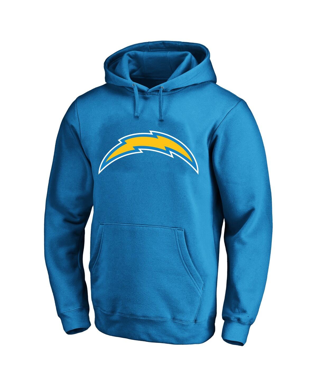 Men's Fanatics Justin HerbertLos Angeles Chargers Big and Tall Fleece Name and Number Pullover Hoodie - Powder Blue