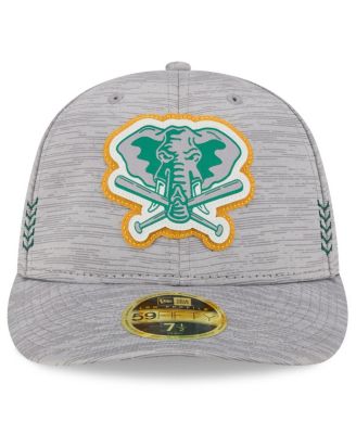 Men's Gray Oakland Athletics 2024 Clubhouse Low Profile 59FIFTY Fitted Hat