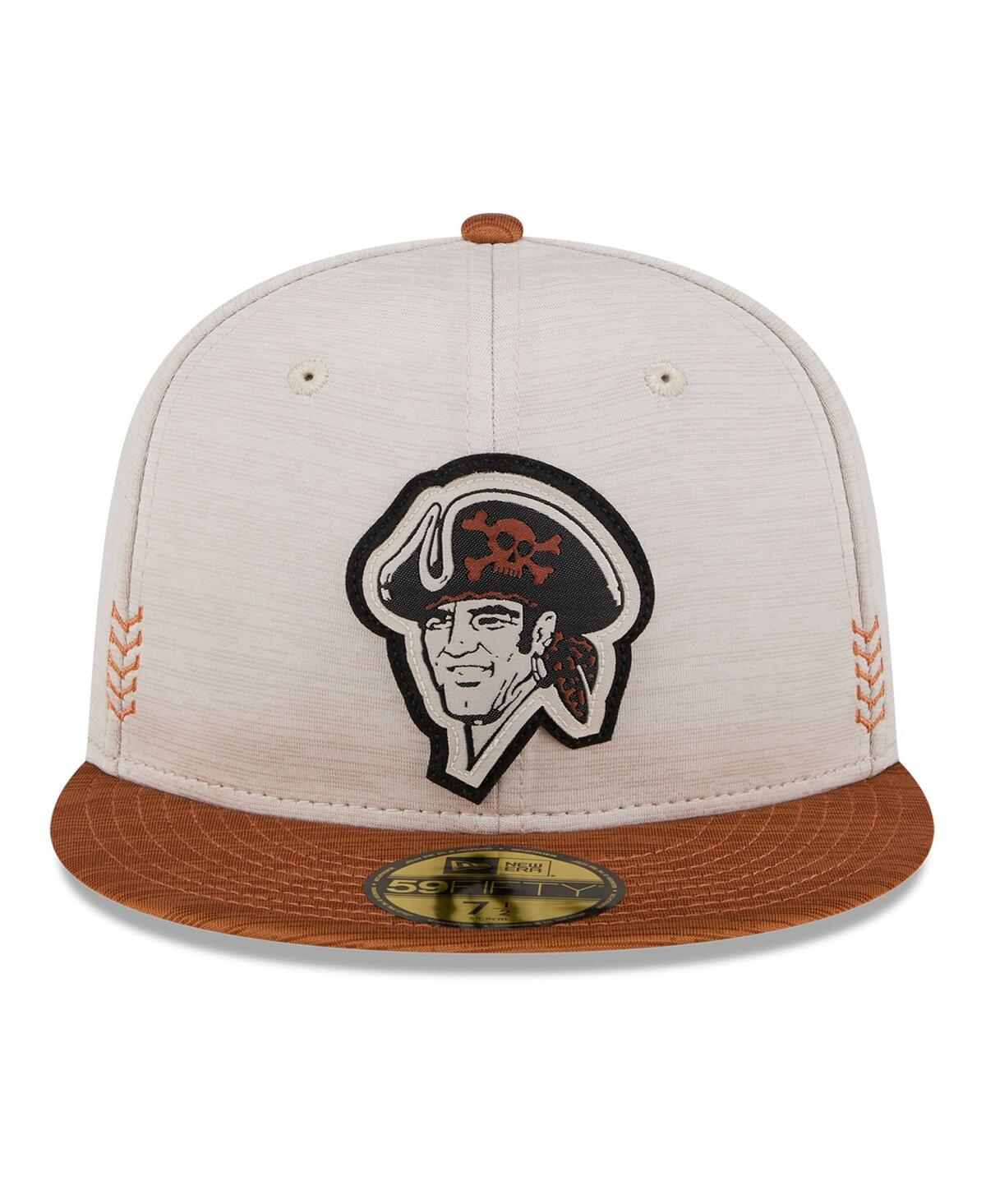 Men's New Era Brown Pittsburgh Pirates 2024 Clubhouse 59FIFTY Fitted Hat - Brown