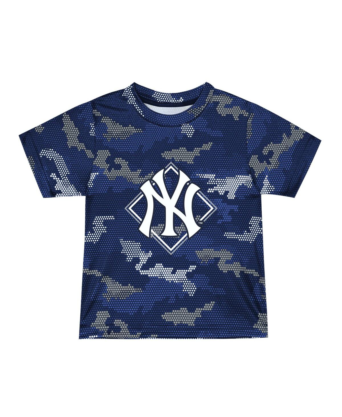 Toddler Boys and Girls FanaticsNew York Yankees Field Ball T-shirt and Shorts Set - Navy