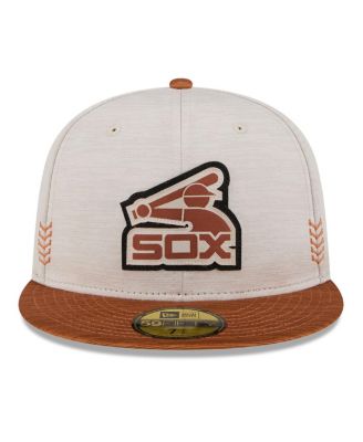 Men's Stone, Brown Chicago White Sox 2024 Clubhouse 59FIFTY Fitted Hat