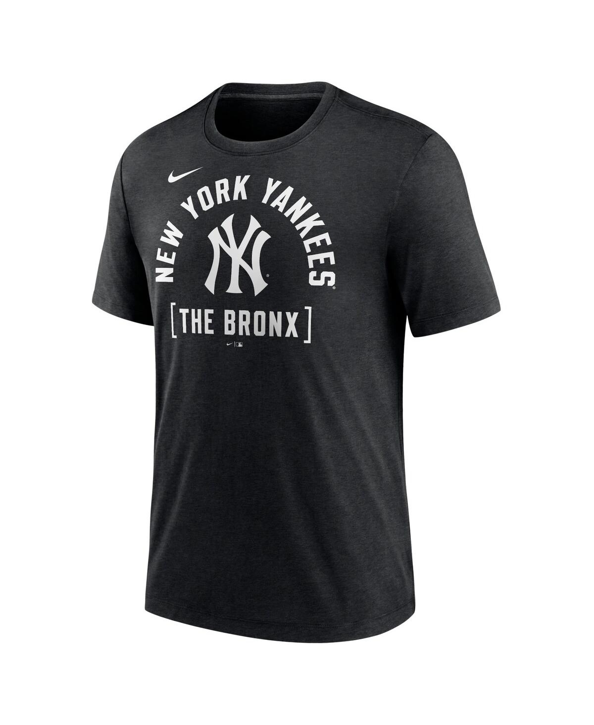 Men's NikeNew York Yankees Swing Big Tri-Blend T-shirt - Heather Black