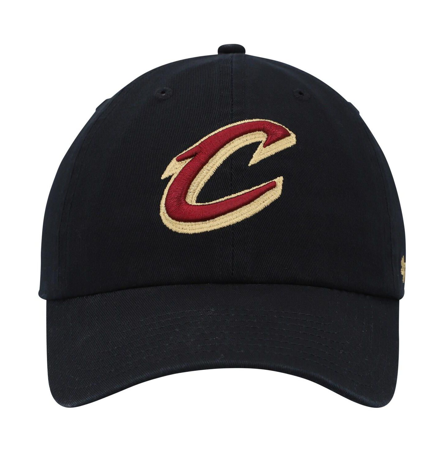 Мужская кепка '47 Brand Black Cleveland Cavaliers Alternate Logo Clean Up Adjustable Hat — фото 2