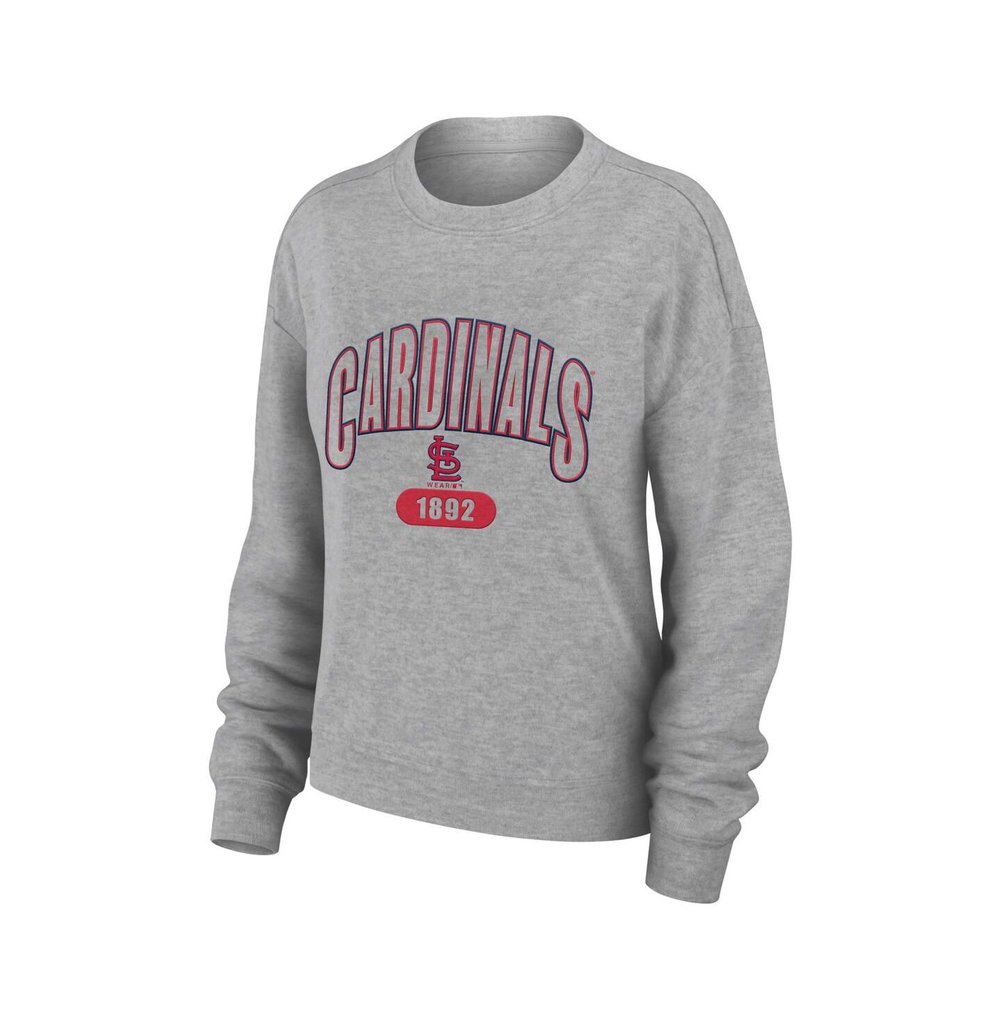 WEAR by Erin Andrews Women's Gray St. Louis Cardinals Knitted Lounge Set — фото 2