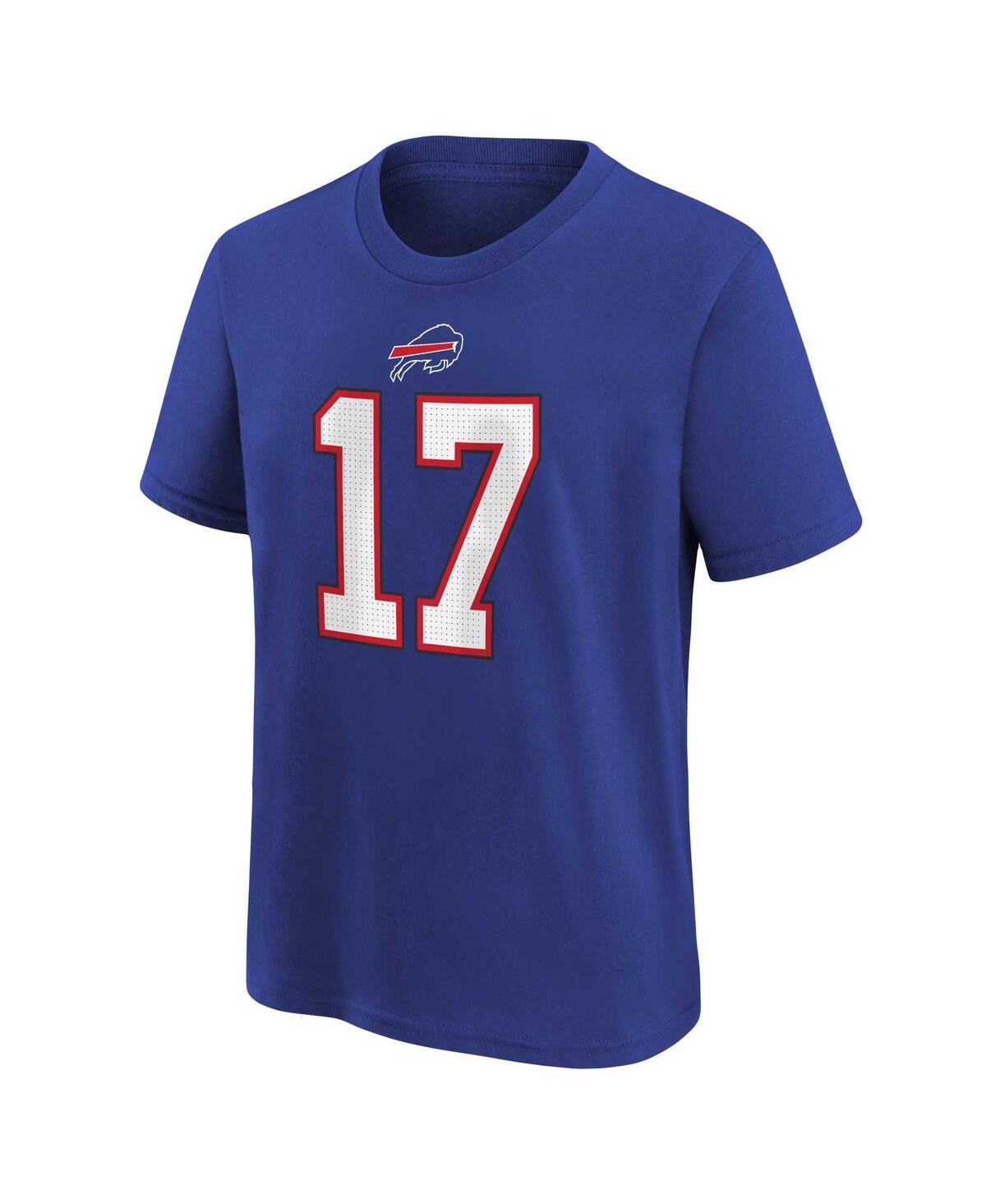 Nike Youth  Josh Allen Royal Buffalo Bills Player Name & Number T-shirt In Royal