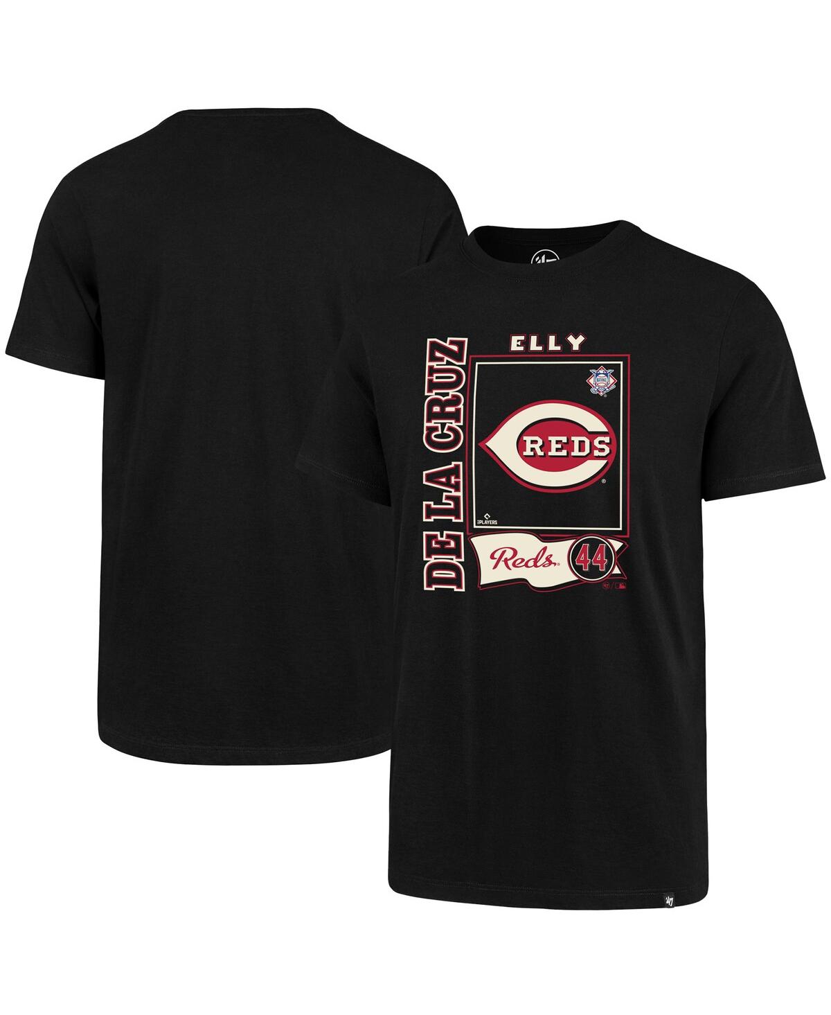 Shop 47 Brand Men's ' Elly De La Cruz Black Cincinnati Reds Graphic T-shirt