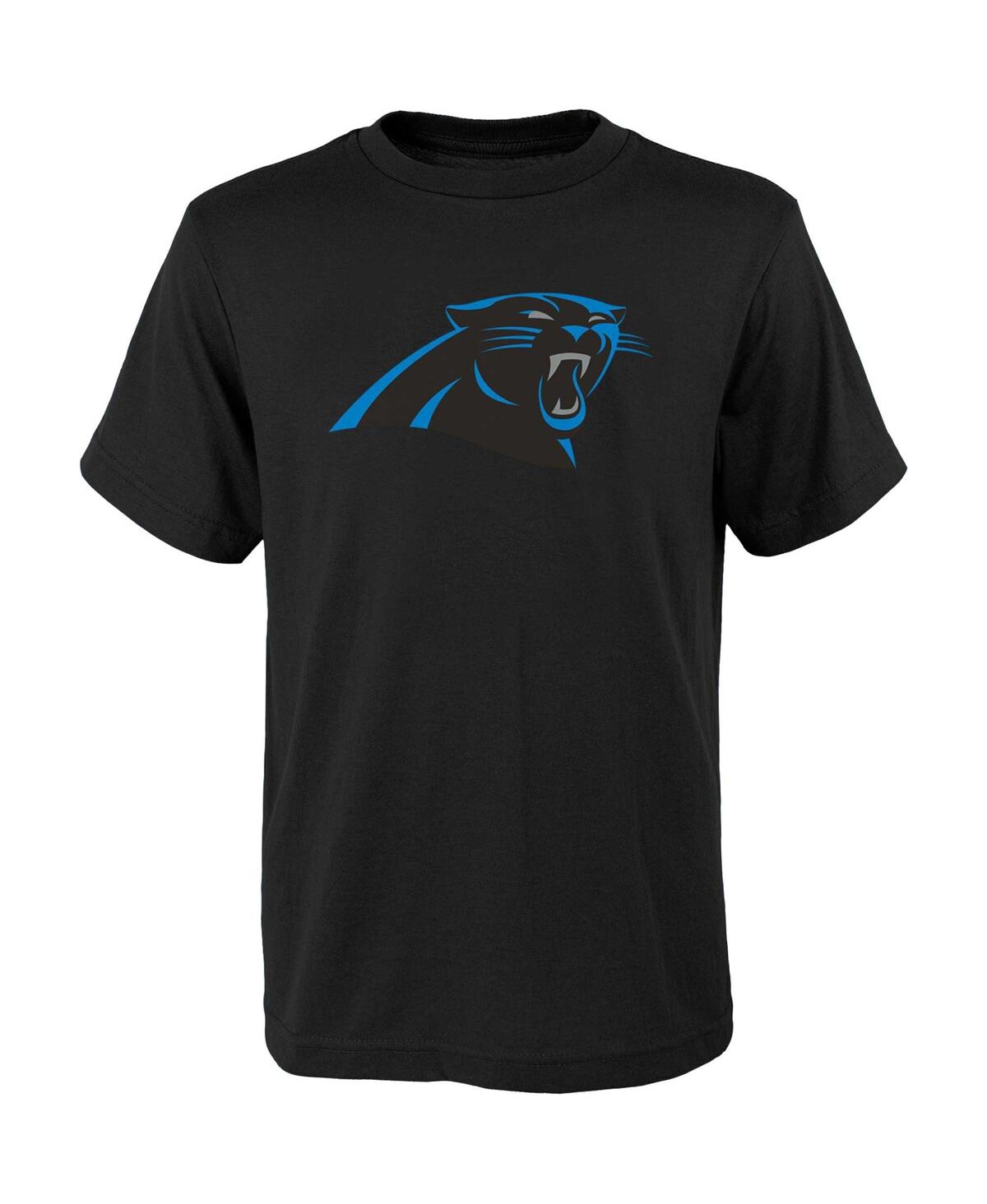 Shop Outerstuff Big Boys Black Carolina Panthers Primary Logo T-shirt