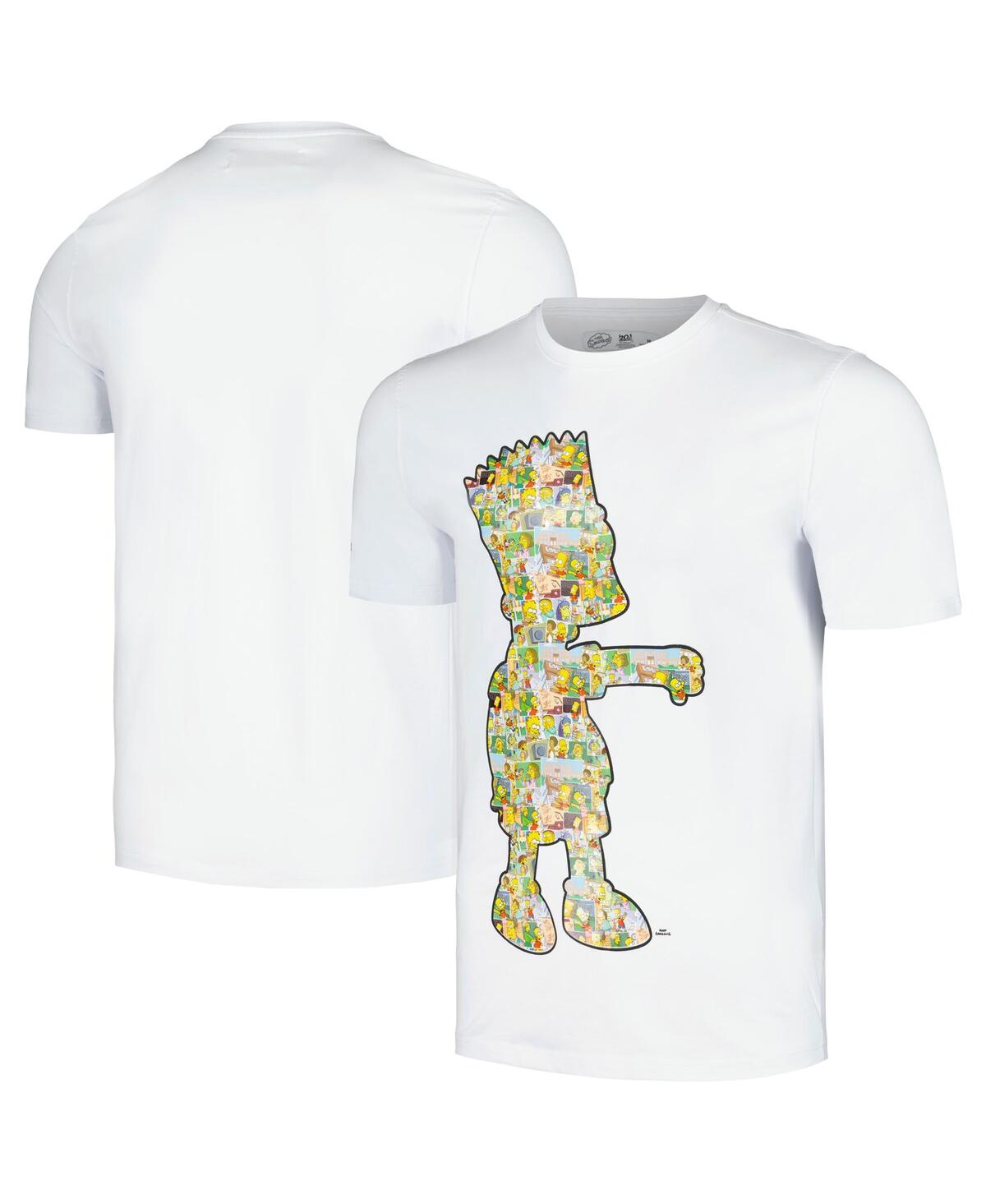 Shop Freeze Max Men's And Women's  White The Simpsons Postcards T-shirt