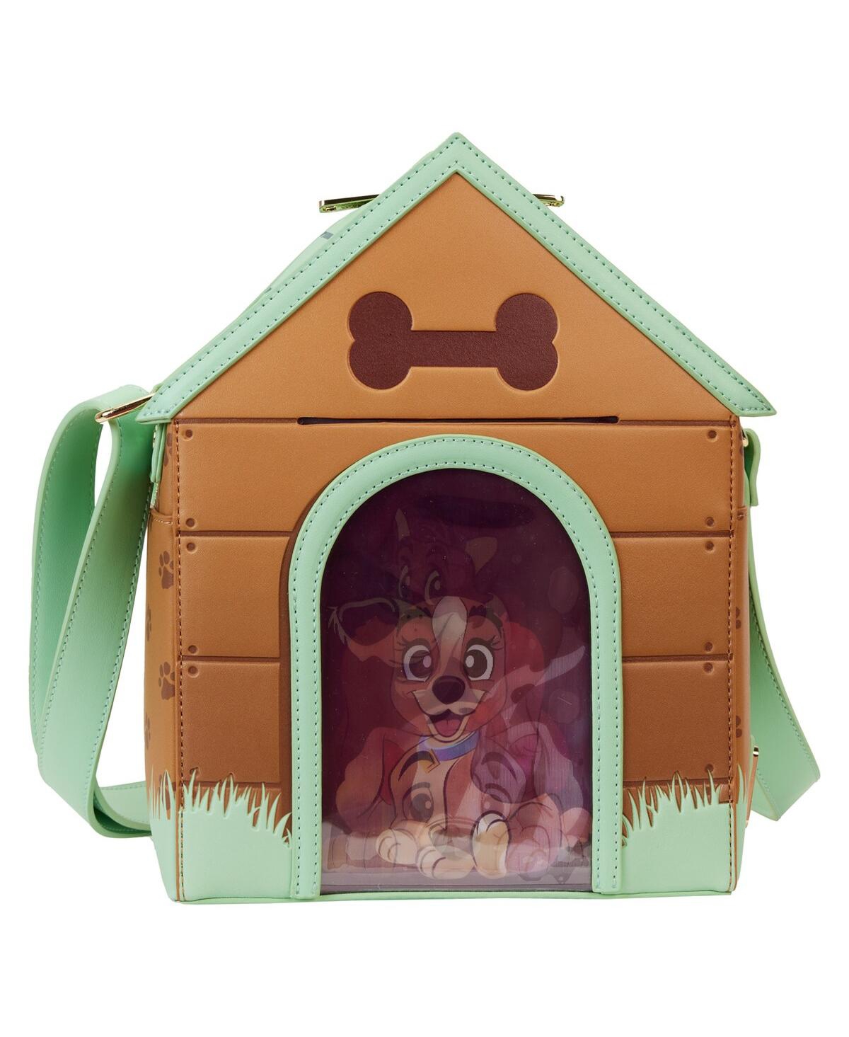 Shop Loungefly Women's  Disney I Heart Dogs Doghouse Crossbody Bag In Green