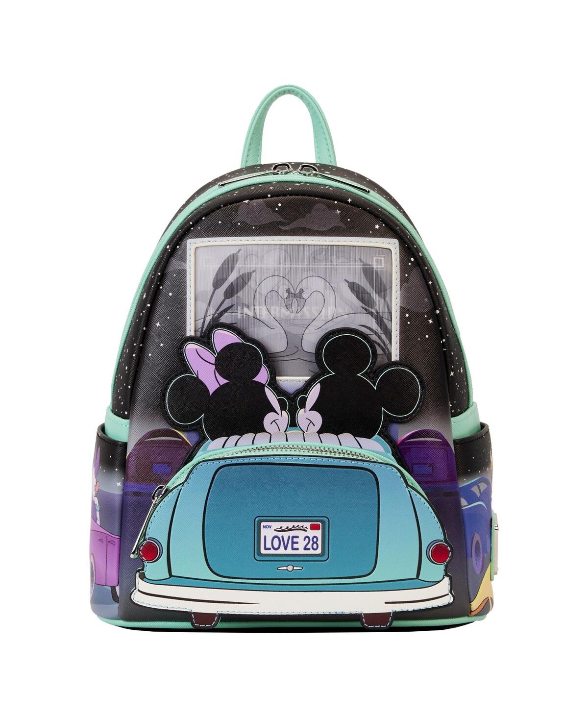 Men's and Women's Loungefly Mickey & Minnie Date Night Drive-In Mini Backpack - Multi