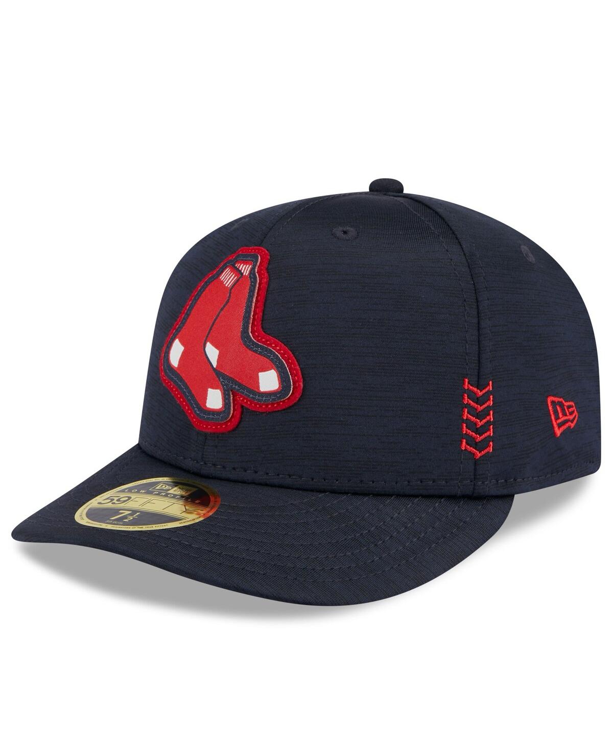 NEW ERA MEN'S NEW ERA NAVY BOSTON RED SOX 2024 CLUBHOUSE LOW PROFILE 59FIFTY FITTED HAT