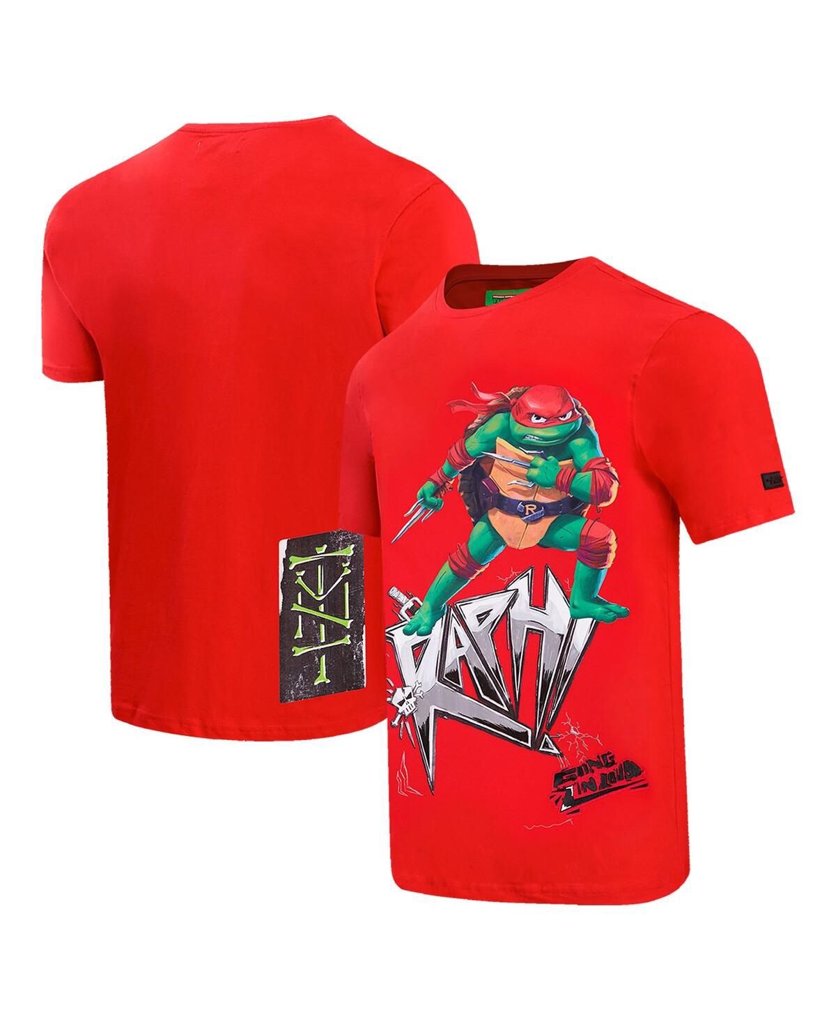 Men's and Women's Freeze Max Red Teenage Mutant Ninja Turtles Raph Defender Graphic T-shirt - Red