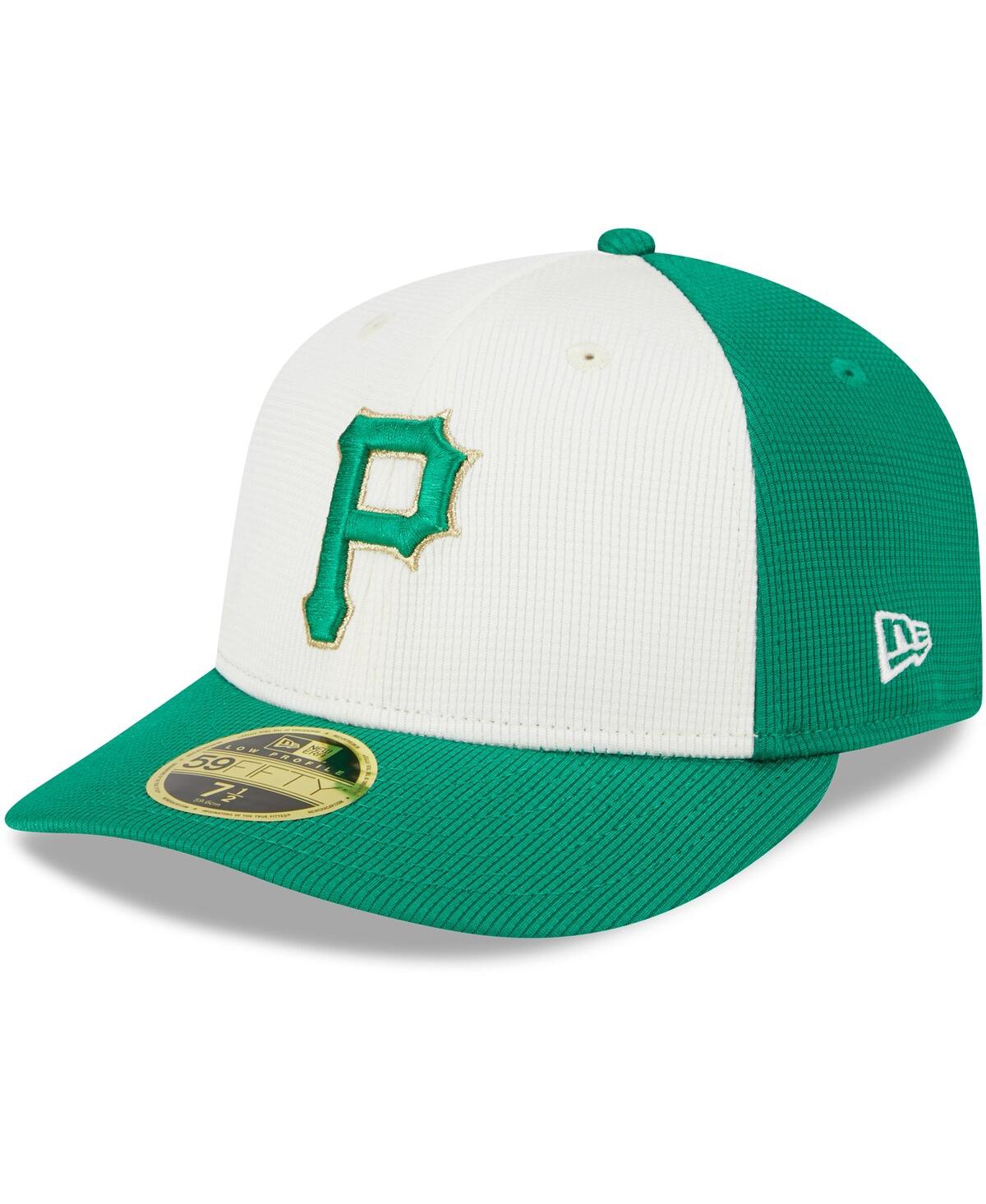 Shop New Era Men's  White, Green Pittsburgh Pirates 2024 St. Patrick's Day Low Profile 59fifty Fitted Hat In White,green