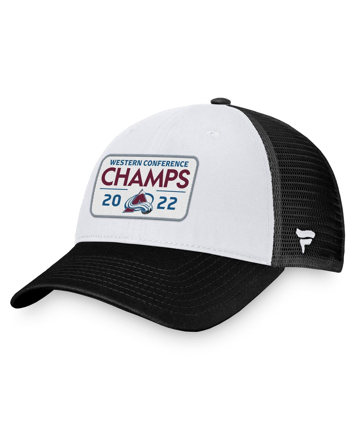 Fanatics Men's  Black Colorado Avalanche 2022 Western Conference Champions Locker Room Trucker Adjust