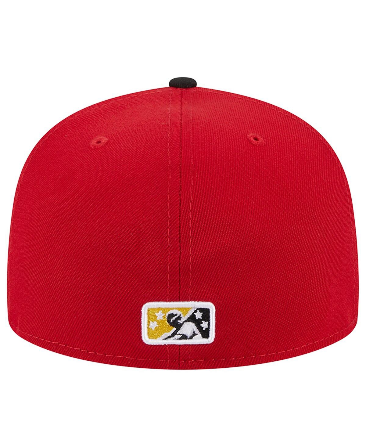 Men's New EraBowie Baysox Theme Nights Pit Beef 59FIFTY Fitted Hat - Red