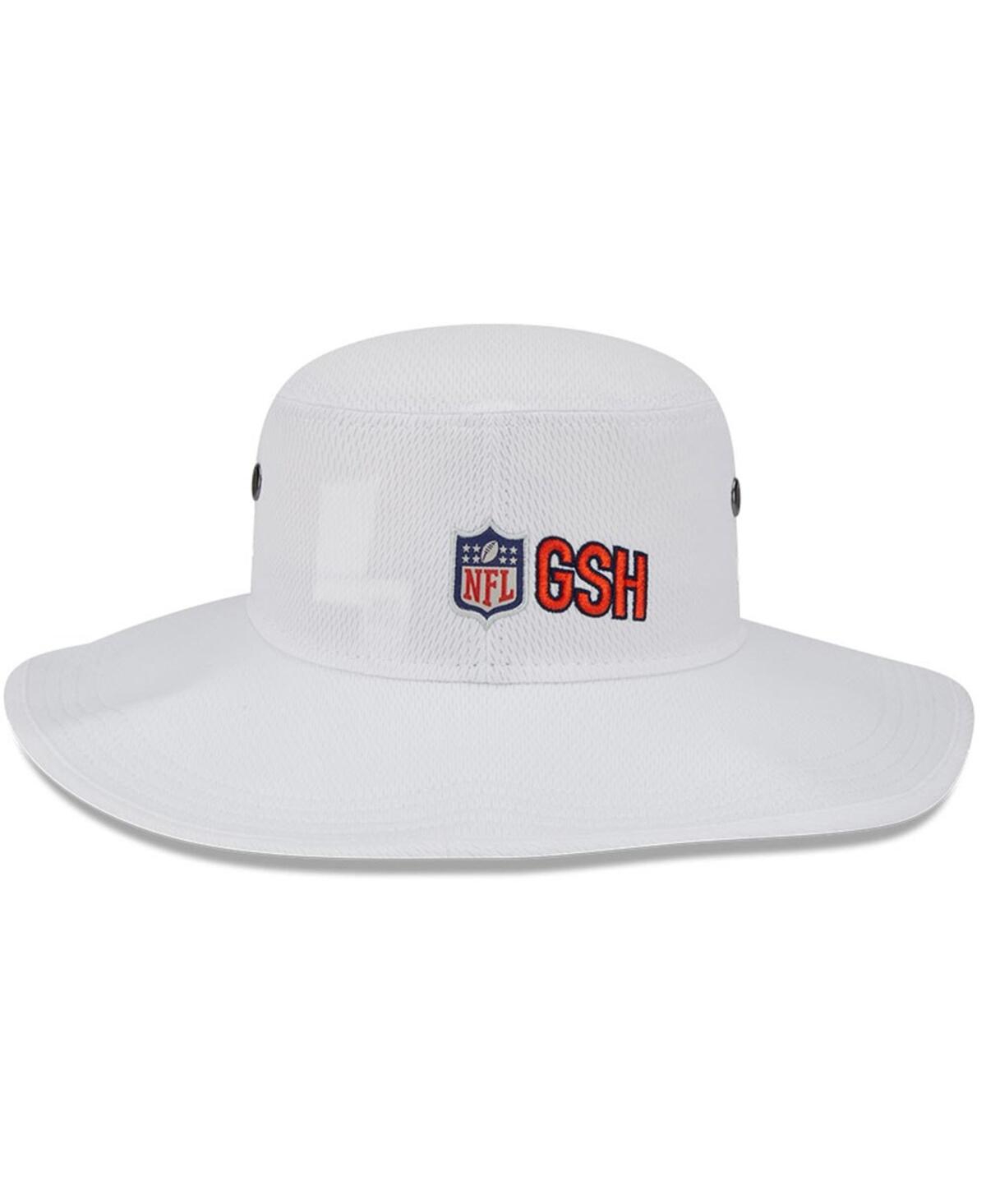 Shop New Era Men's  White Chicago Bears 2023 Nfl Training Camp Alternate Logo Panama Bucket Hat