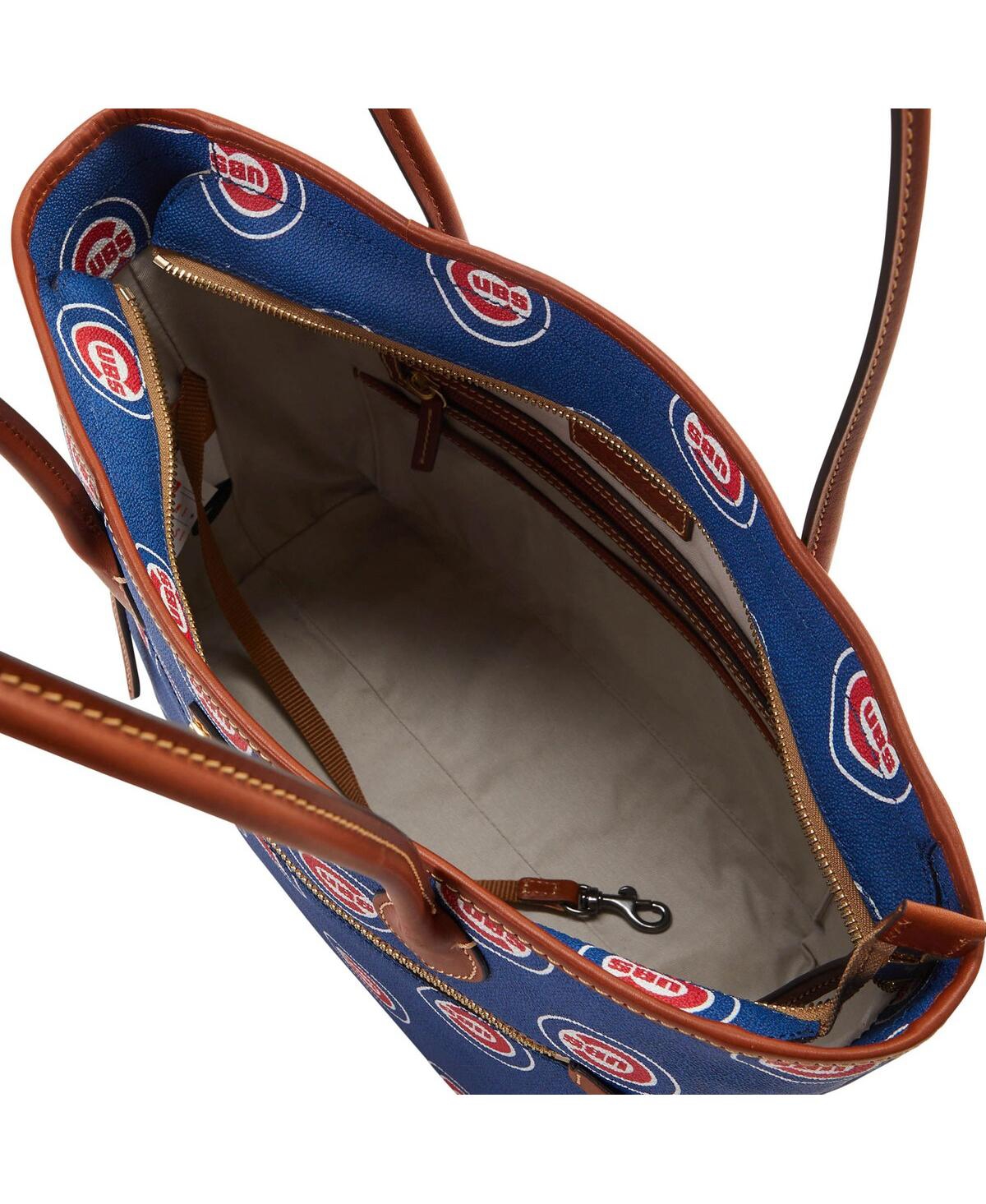 Shop Dooney & Bourke Women's  Chicago Cubs Sporty Monogram Tote In Royal