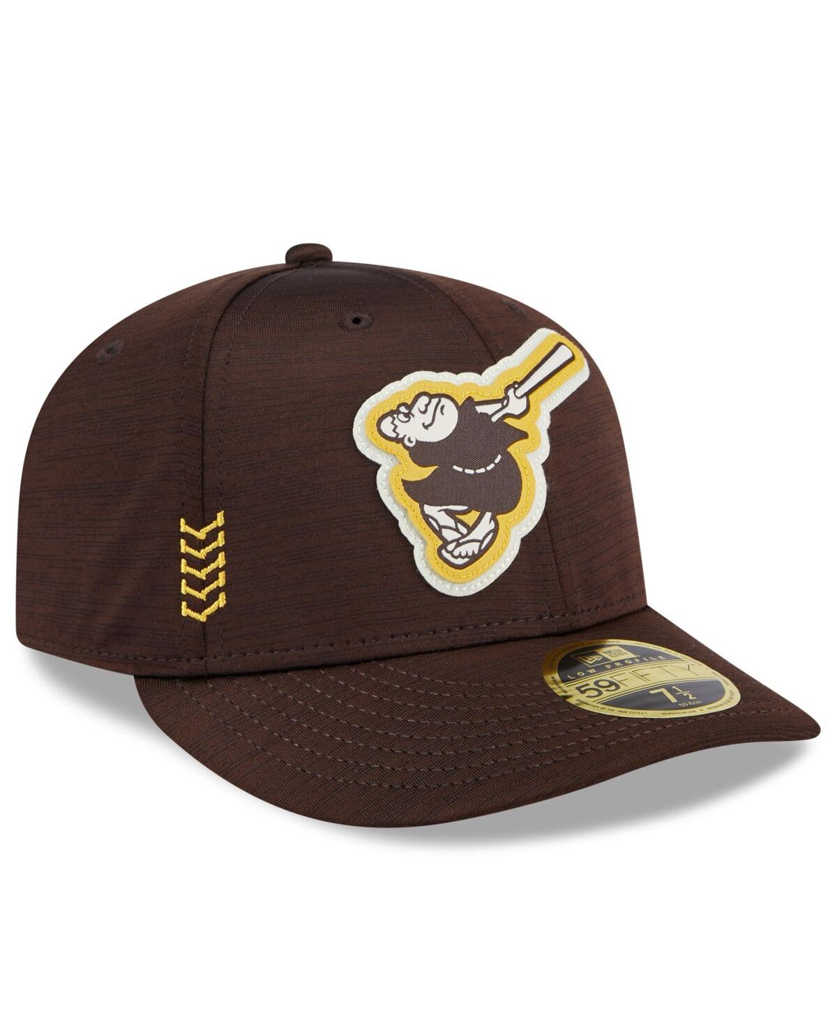 New Era Brown San Diego Padres 2024 Clubhouse Low Profile 59fifty Fitted Hat In Brown