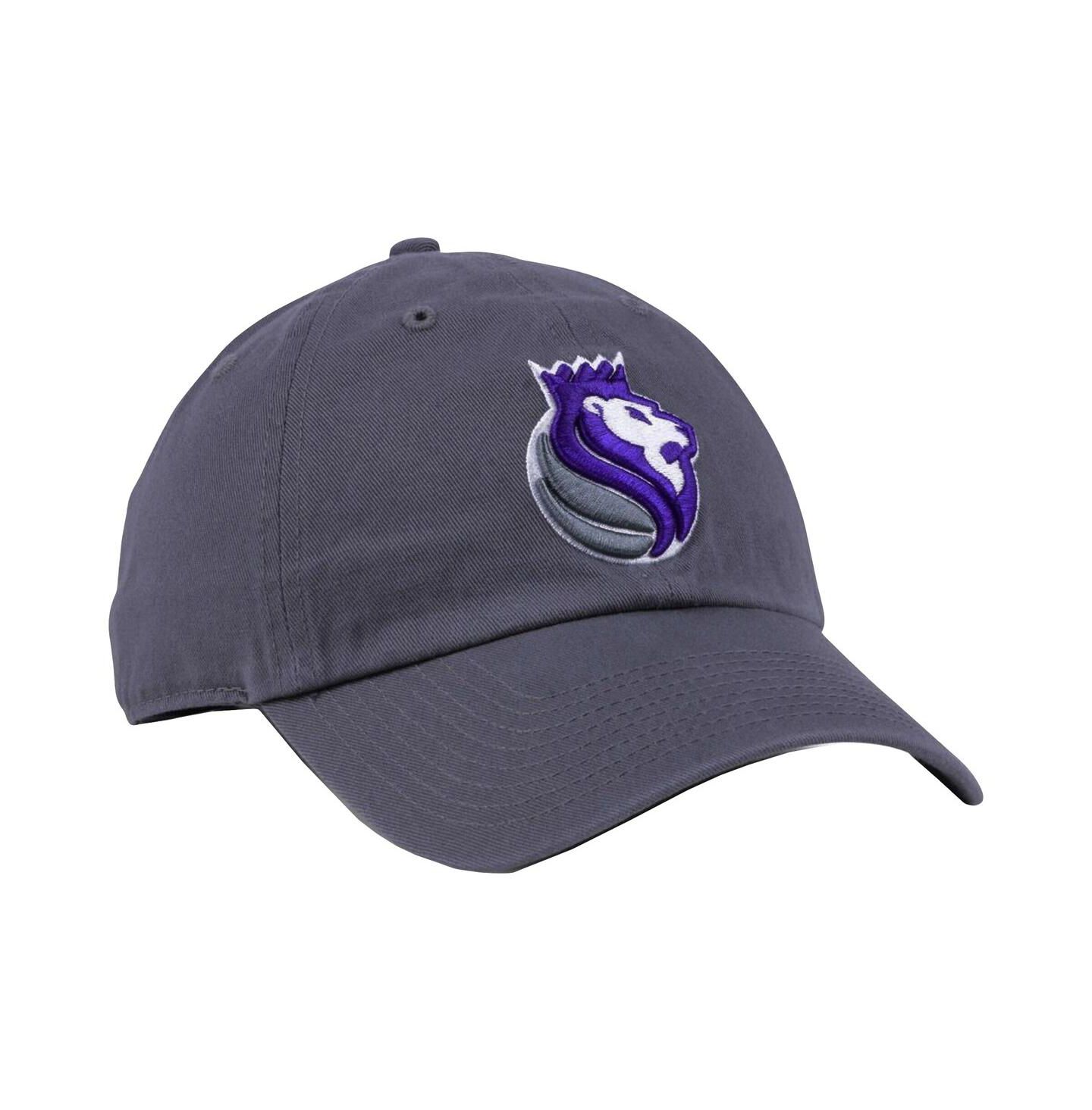 Мужская кепка '47 Brand Gray Sacramento Kings Team Logo Clean Up Adjustable Hat — фото 4