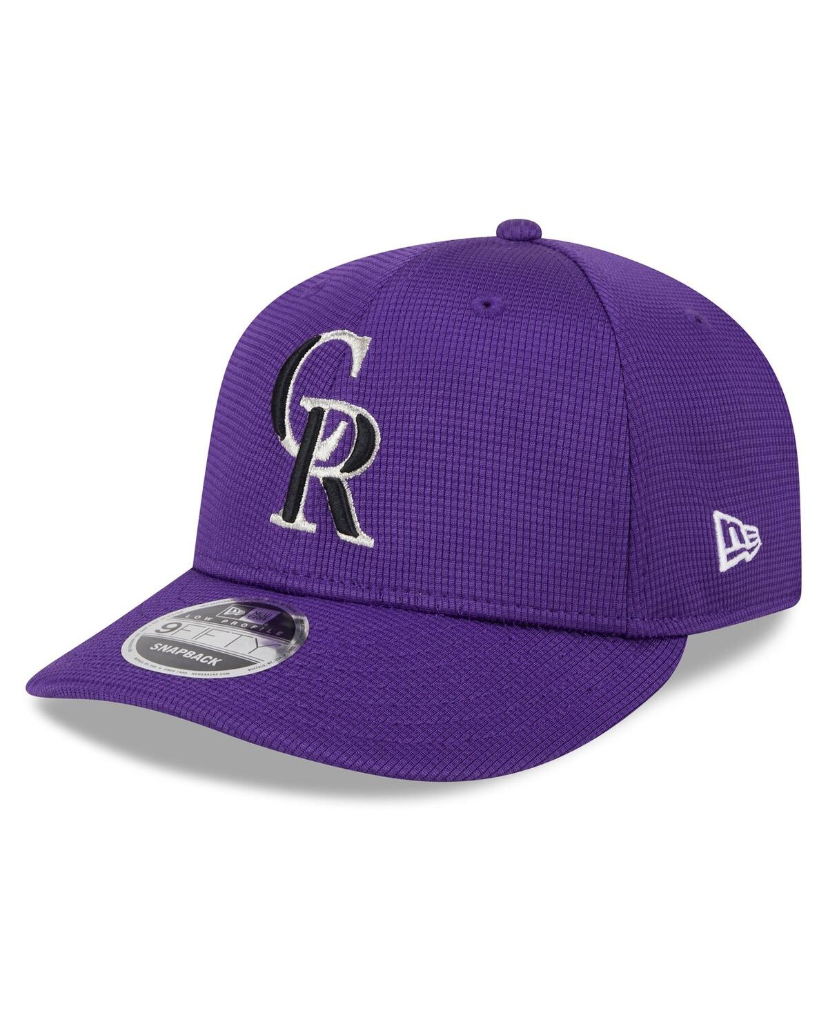 Shop New Era Men's  Purple Colorado Rockies 2024 Spring Training Low Profile 9fifty Snapback Hat