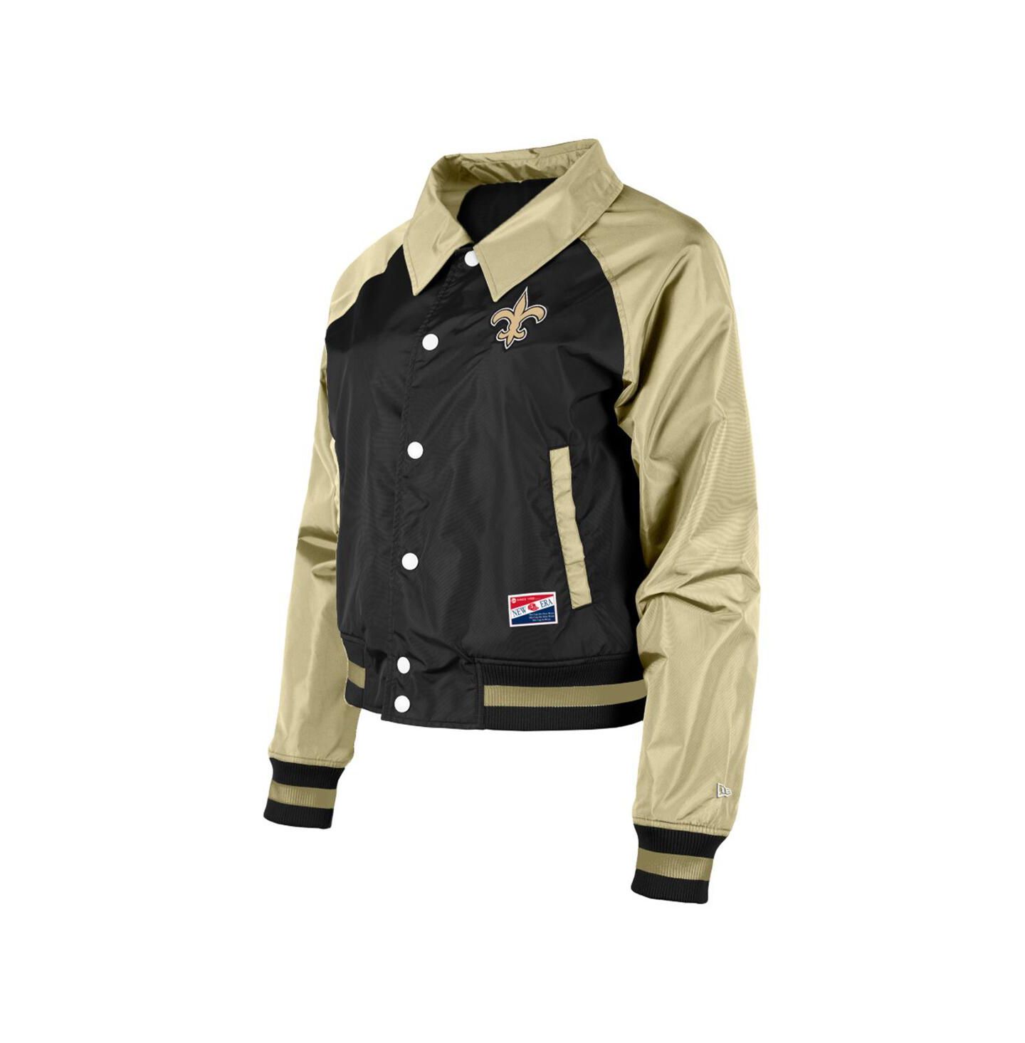 Женская куртка New Era Black New Orleans Saints Coaches Raglan Full-Snap — фото 3