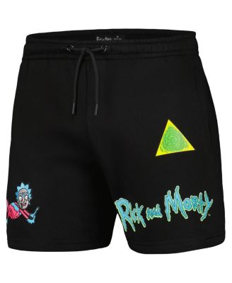 Men's Black Rick And Morty Shorts