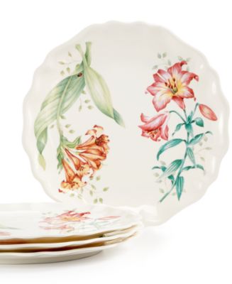 Butterfly Meadow® Bunny Set of 4 Accent Plates by Lenox store