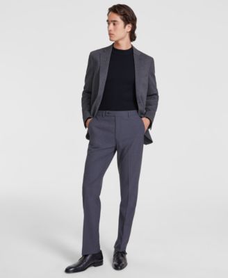 Men's Slim-Fit Solid Dress Pants