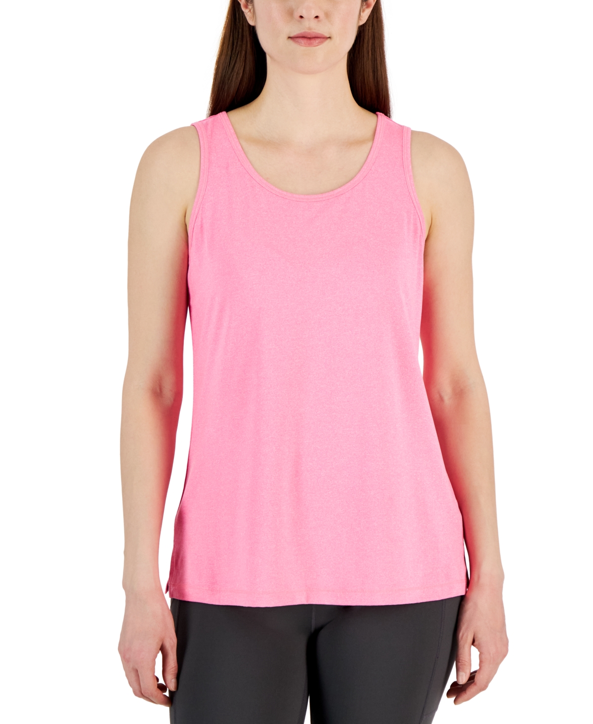 Shop Id Ideology Women's Performance Muscle Tank Top, Created For Macy's In Molten Pink