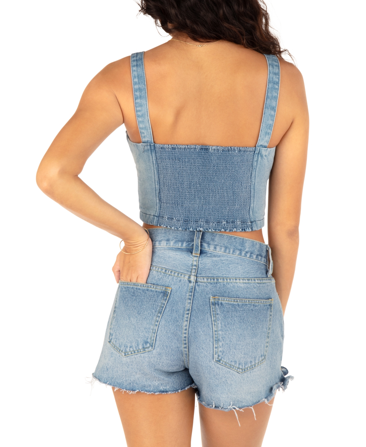 Hurley Juniors' Mika Cropped Corset Tank Top